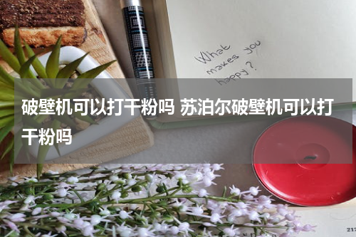 破壁机可以打干粉吗 苏泊尔破壁机可以打干粉吗