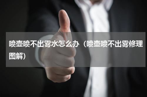 喷壶喷不出雾水怎么办（喷壶喷不出雾修理图解）