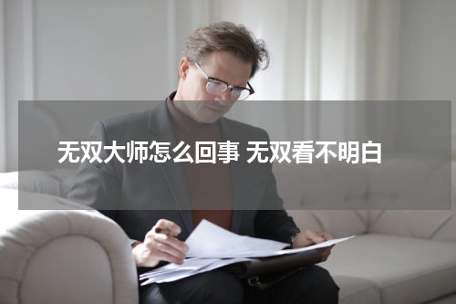 无双大师怎么回事 无双看不明白