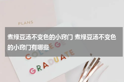煮绿豆汤不变色的小窍门 煮绿豆汤不变色的小窍门有哪些