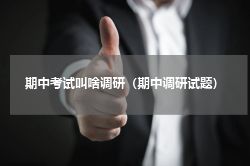 期中考试叫啥调研（期中调研试题）