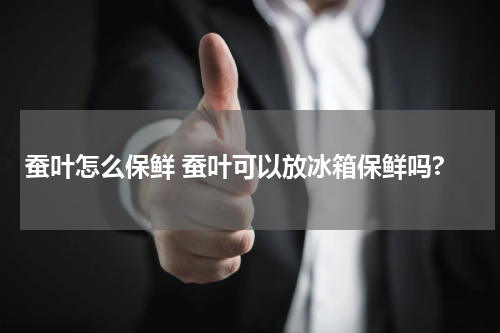蚕叶怎么保鲜 蚕叶可以放冰箱保鲜吗?