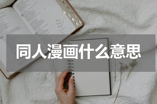 同人漫画什么意思