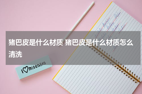猪巴皮是什么材质 猪巴皮是什么材质怎么清洗