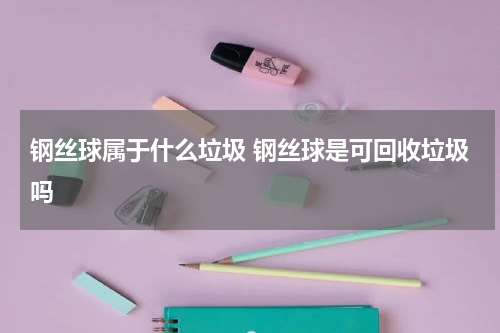 钢丝球属于什么垃圾 钢丝球是可回收垃圾吗