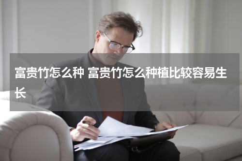 富贵竹怎么种 富贵竹怎么种植比较容易生长