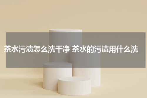 茶水污渍怎么洗干净 茶水的污渍用什么洗