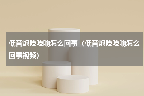 低音炮吱吱响怎么回事（低音炮吱吱响怎么回事视频）