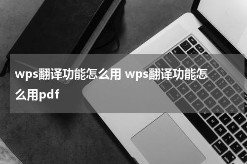 wps翻译功能怎么用 wps翻译功能怎么用pdf