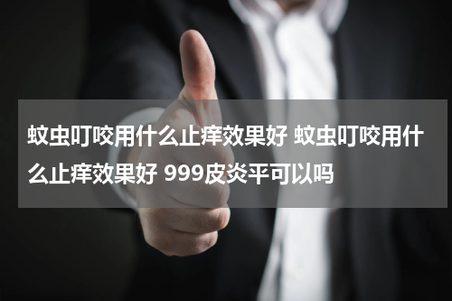蚊虫叮咬用什么止痒效果好 蚊虫叮咬用什么止痒效果好 999皮炎平可以吗