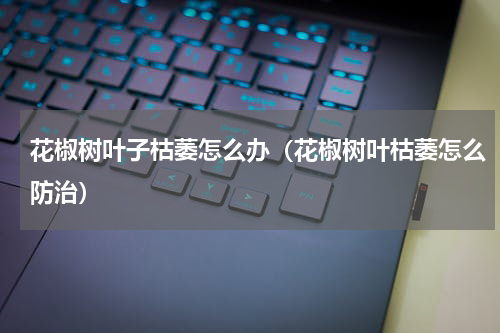 花椒树叶子枯萎怎么办（花椒树叶枯萎怎么防治）