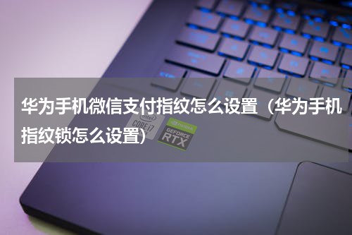 华为手机微信支付指纹怎么设置（华为手机指纹锁怎么设置）