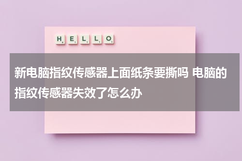 新电脑指纹传感器上面纸条要撕吗 电脑的指纹传感器失效了怎么办