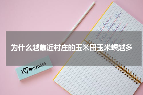 为什么越靠近村庄的玉米田玉米螟越多