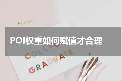 POI权重如何赋值才合理