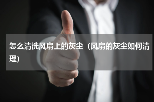 怎么清洗风扇上的灰尘（风扇的灰尘如何清理）