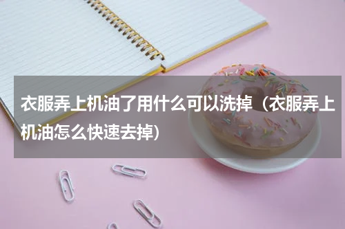衣服弄上机油了用什么可以洗掉（衣服弄上机油怎么快速去掉）