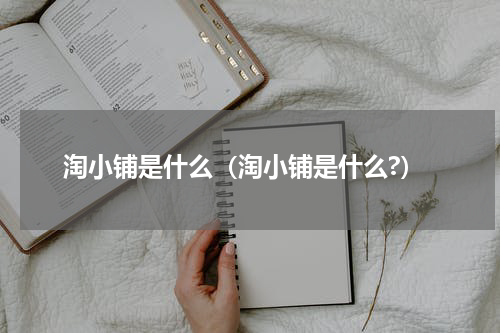 淘小铺是什么（淘小铺是什么?）