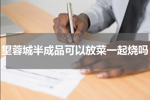 望蓉城半成品可以放菜一起烧吗