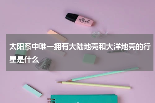 太阳系中唯一拥有大陆地壳和大洋地壳的行星是什么