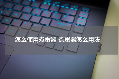 怎么使用煮蛋器 煮蛋器怎么用法