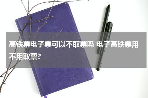 高铁票电子票可以不取票吗 电子高铁票用不用取票?