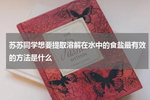 苏苏同学想要提取溶解在水中的食盐最有效的方法是什么