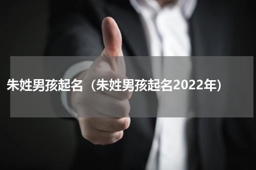 朱姓男孩起名（朱姓男孩起名2022年）