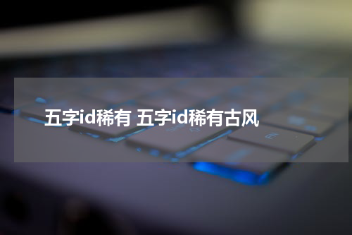 五字id稀有 五字id稀有古风