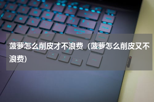 菠萝怎么削皮才不浪费（菠萝怎么削皮又不浪费）