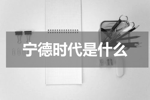 宁德时代是什么