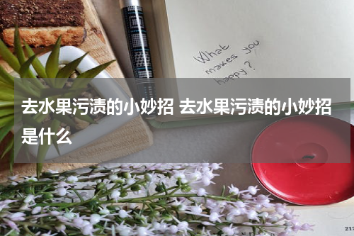 去水果污渍的小妙招 去水果污渍的小妙招是什么