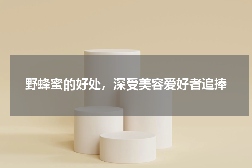 野蜂蜜的好处，深受美容爱好者追捧