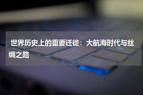  世界历史上的重要迁徙：大航海时代与丝绸之路