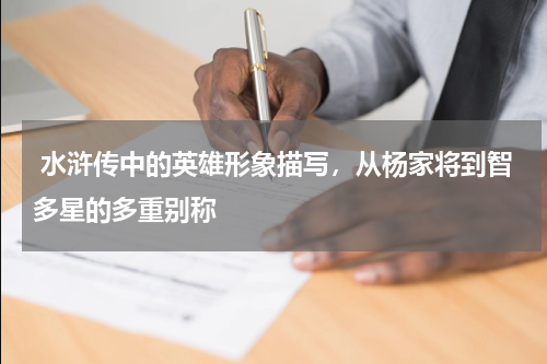  水浒传中的英雄形象描写，从杨家将到智多星的多重别称