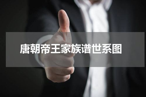  唐朝帝王家族谱世系图