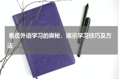  看透外语学习的奥秘，揭示学习技巧及方法