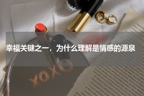  幸福关键之一，为什么理解是情感的源泉