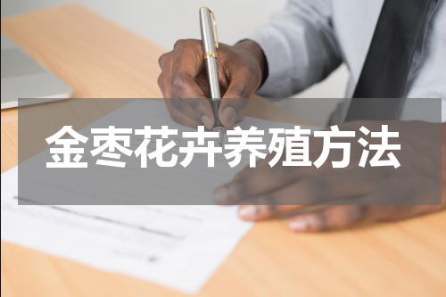 金枣花卉养殖方法