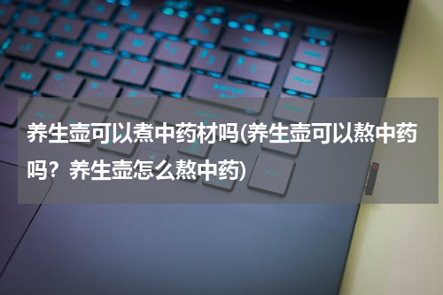 养生壶可以煮中药材吗(养生壶可以熬中药吗？养生壶怎么熬中药)